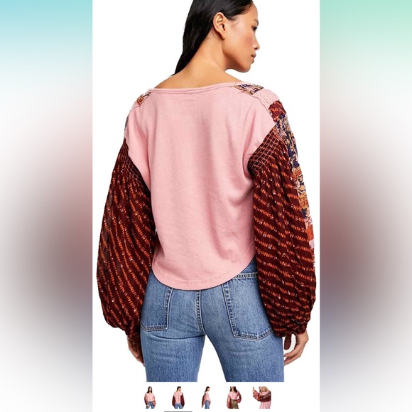 Free People Light Magic Henley Vintage Combo - Picture 2 of 7